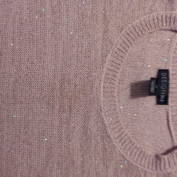 NWOT pink acrylic knit medium sweater - Picture 2 of 2